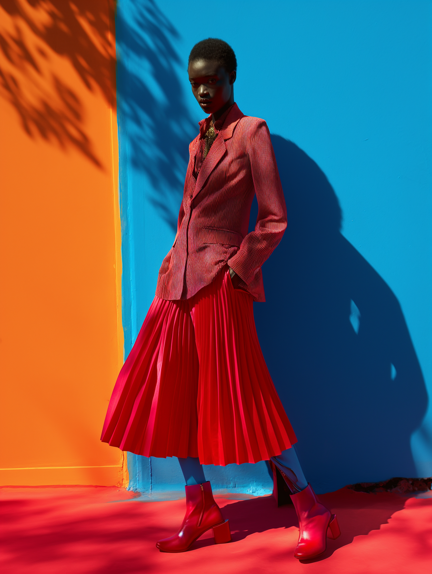 Bold Elegance in Contrasting Hues