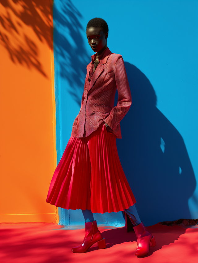 Bold Elegance in Contrasting Hues