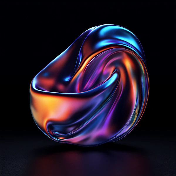 Abstract 3D Fluid Art