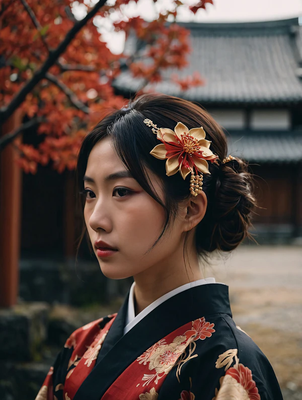 Traditional Kimono Portrait