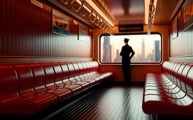 Retro Subway Interior