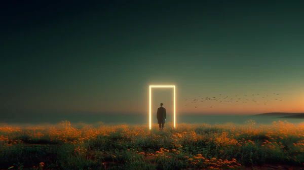Surreal Twilight Scene