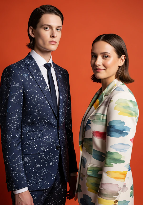 Stylish Duo Portrait