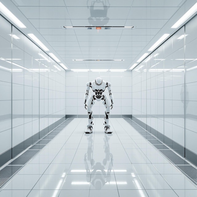 Futuristic Robot Hallway