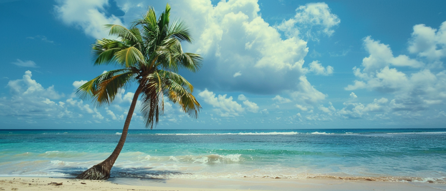 Serene Tropical Beach Scene