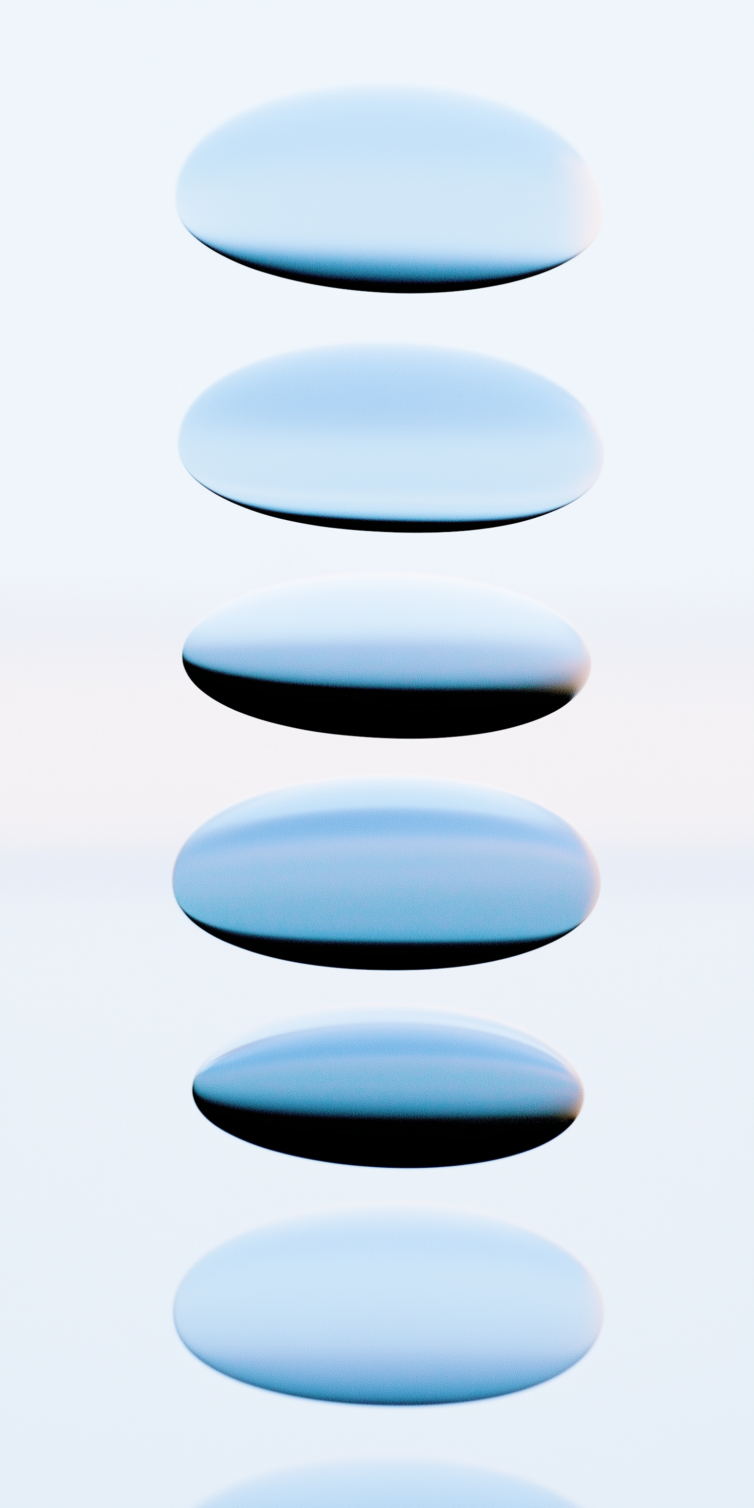 Stacked Blue Ovals