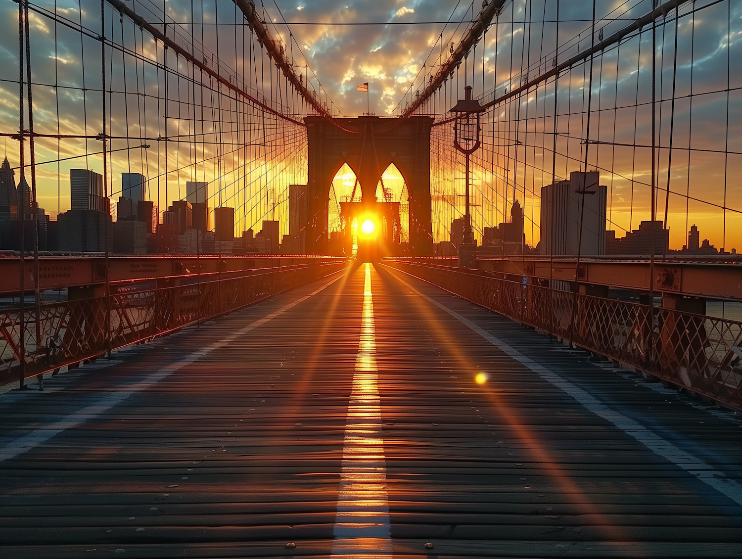 Sunrise at the City Bridge