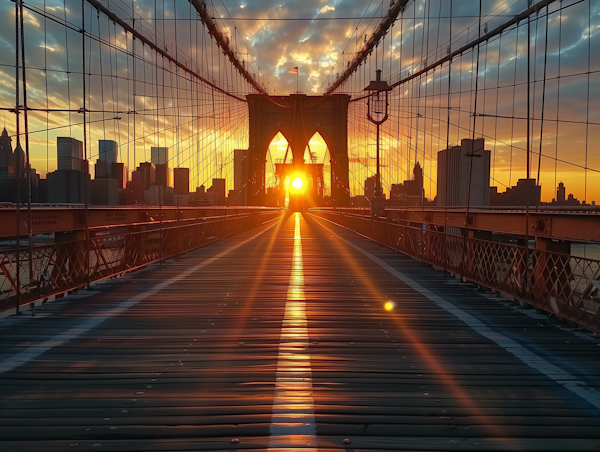 Sunrise at the City Bridge