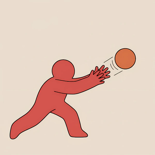 Dynamic Red Figure