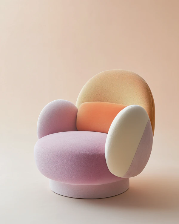 Modern Plush Armchair