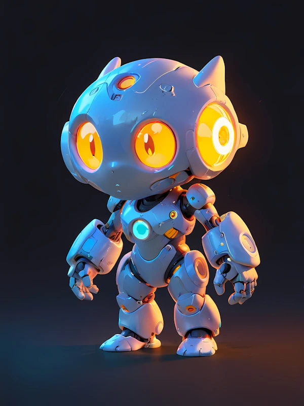 Futuristic Cat Robot