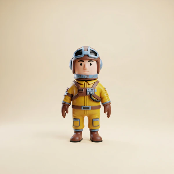 Pilot Figurine Display