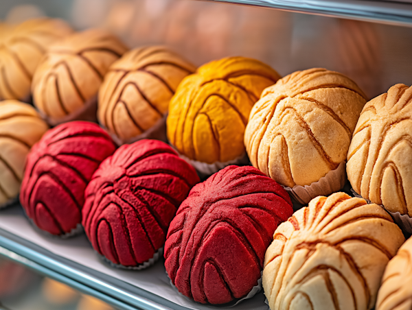 Colorful Assortment of Bread Rolls