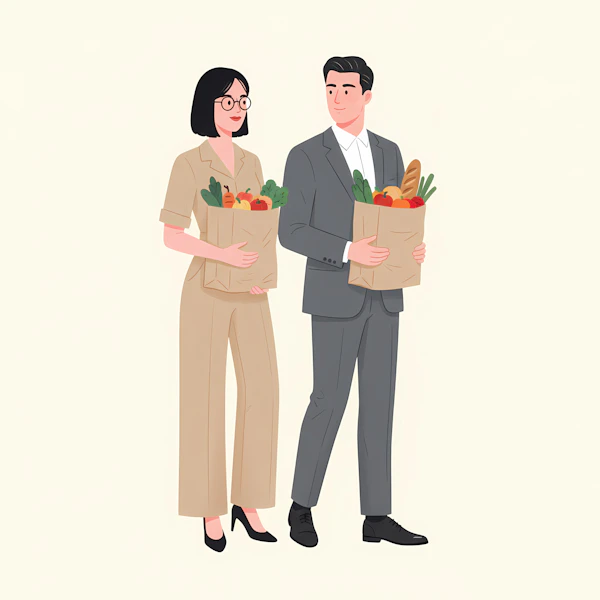 Grocery Shopping Duo