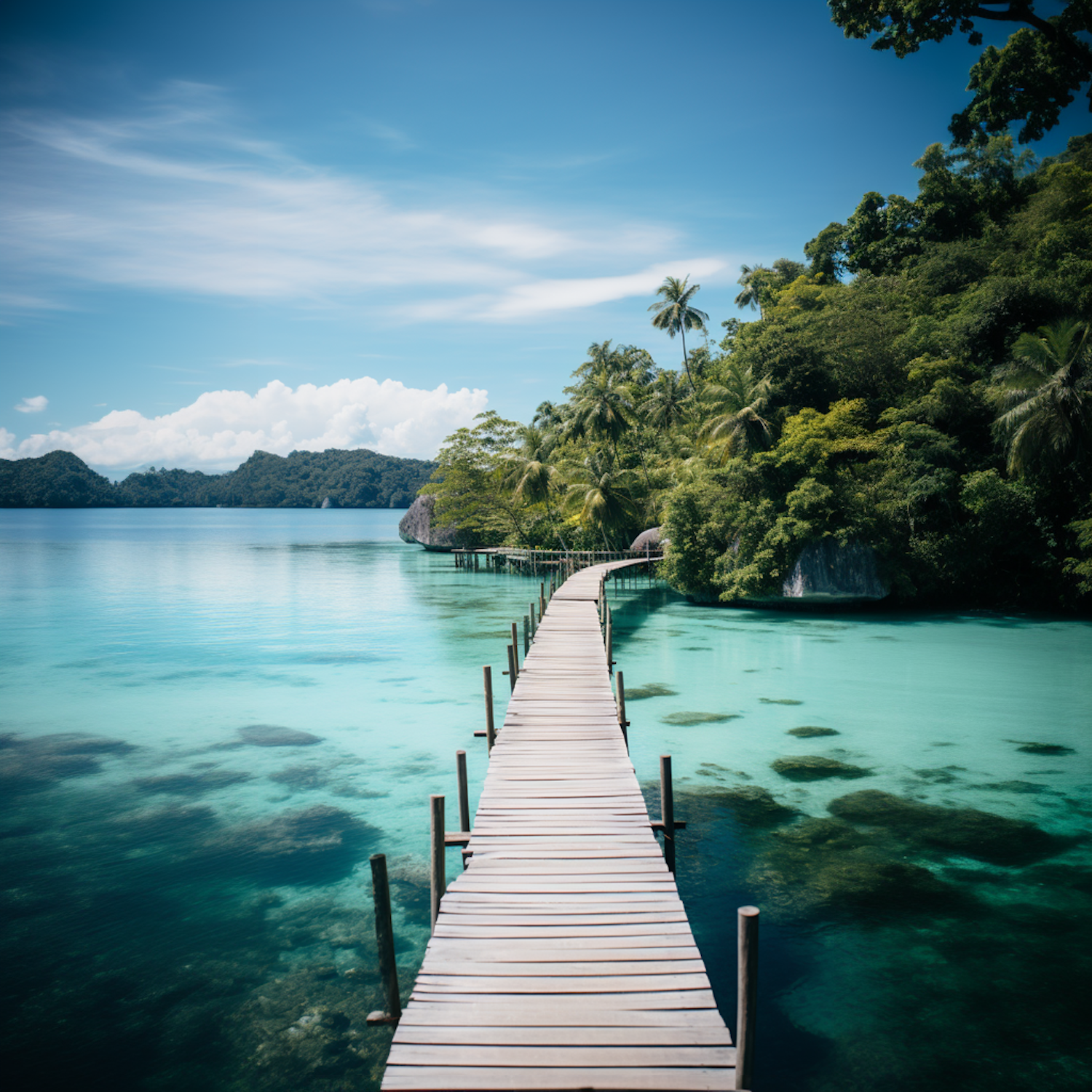 Serene Tropical Pier