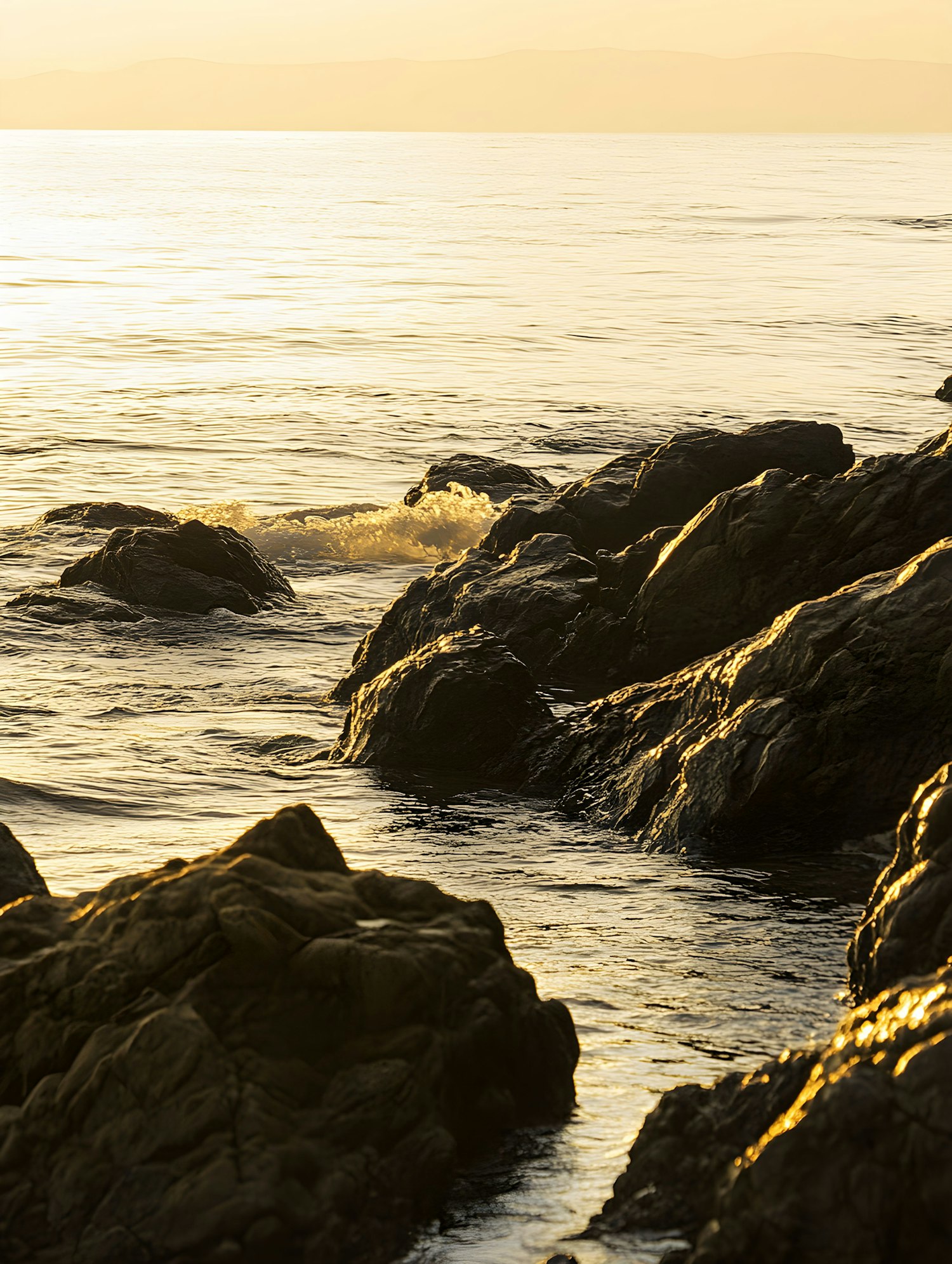 Serene Seascape at Sunset