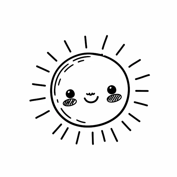 Cheerful Sun Illustration