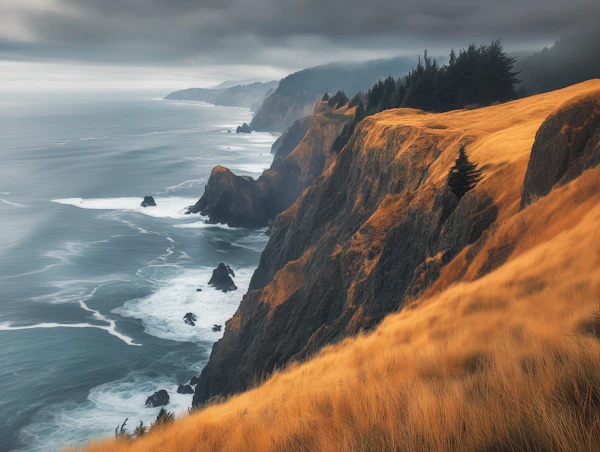 Dramatic Ocean Cliffs