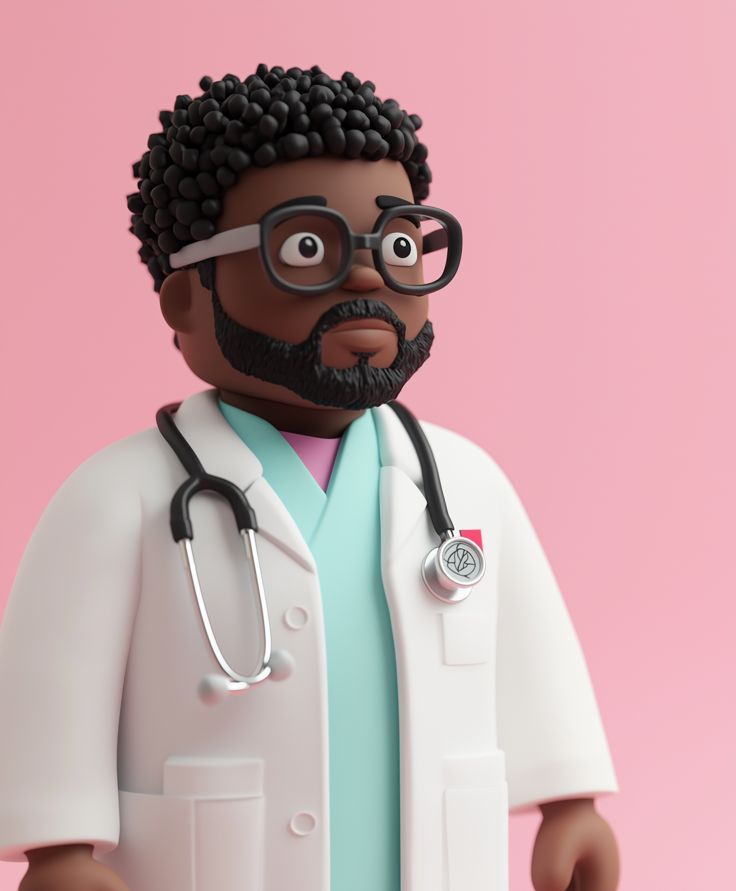 3D Illustrated Medical Professional