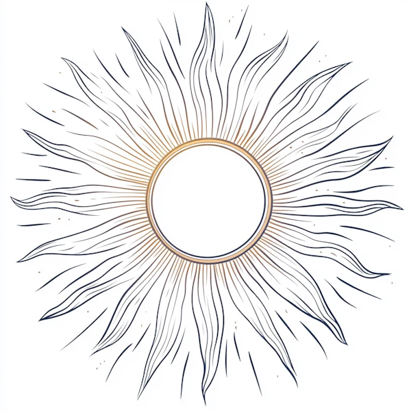 Elegant Sun Illustration
