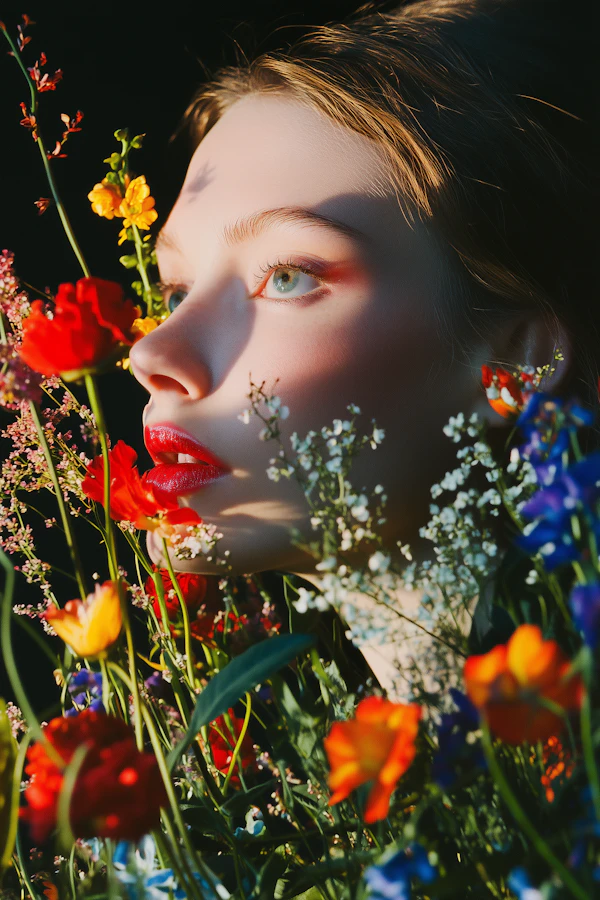 Floral Portrait Beauty