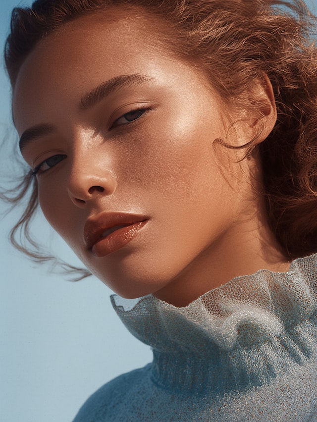 Serene Portrait Close-Up