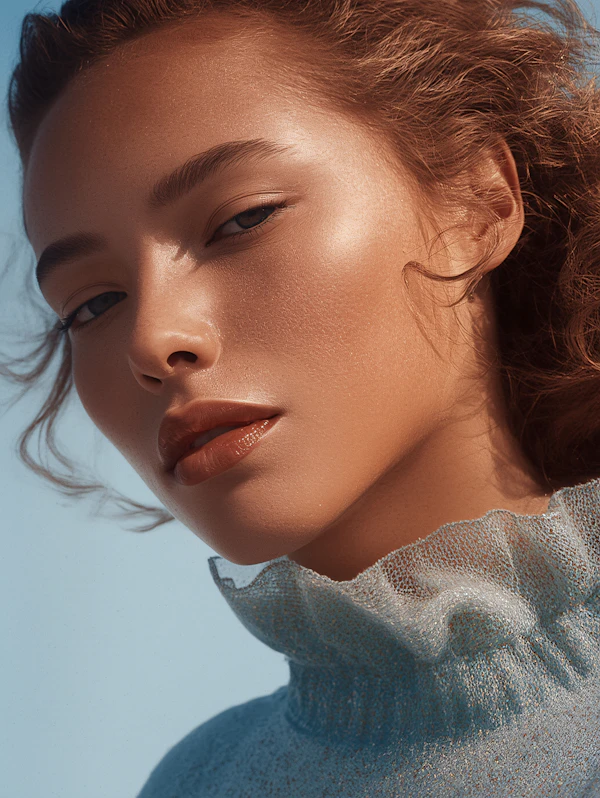 Serene Portrait Close-Up