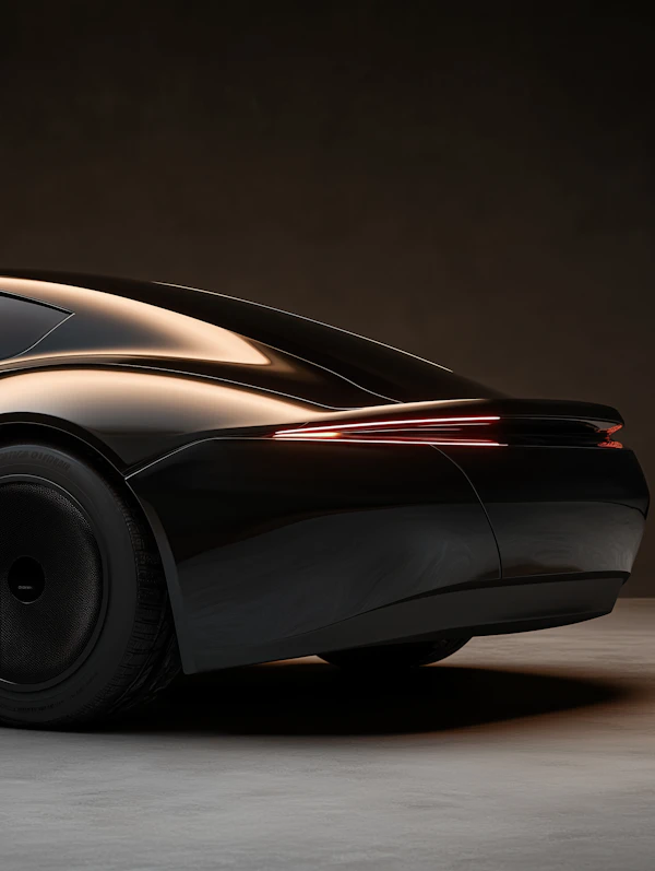 Futuristic Black Car