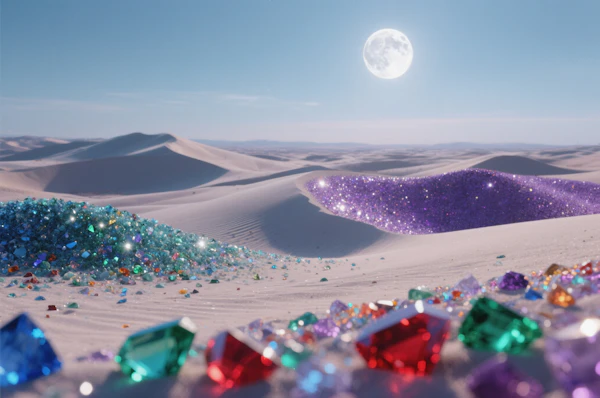 Gemstone Desert Moonlight