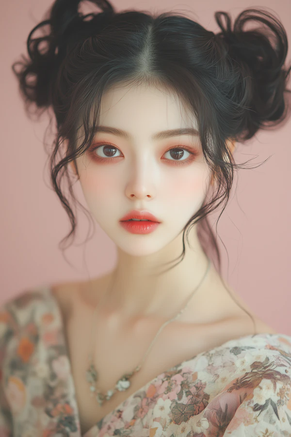 Dreamy Floral Portrait