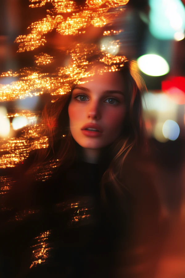 Dreamy Portrait of a Young Woman
