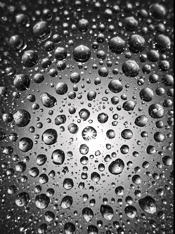 Reflective Water Droplets