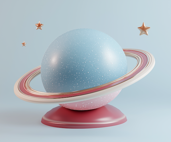 Stylized Celestial Sphere Art