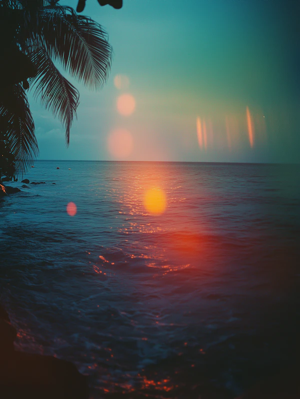 Tropical Beach at Dusk