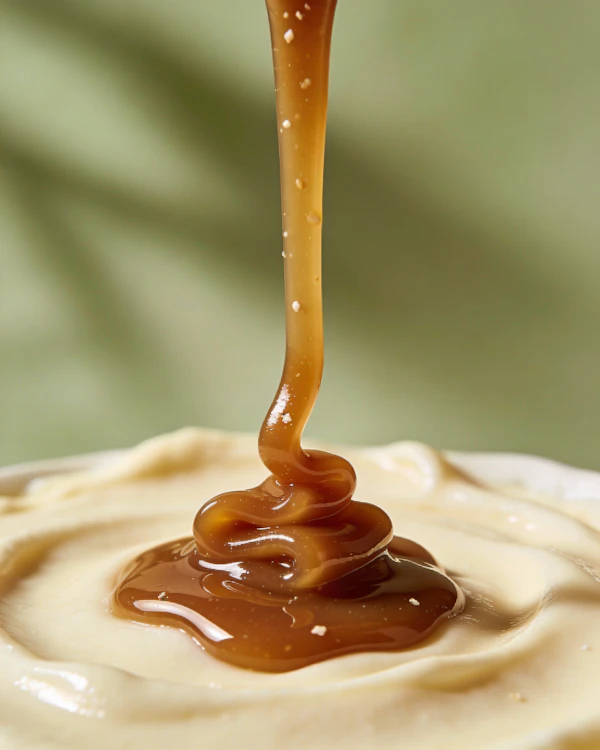 Caramel Dessert Close-Up