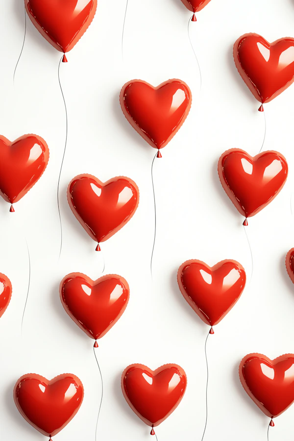 Heart Balloons Pattern