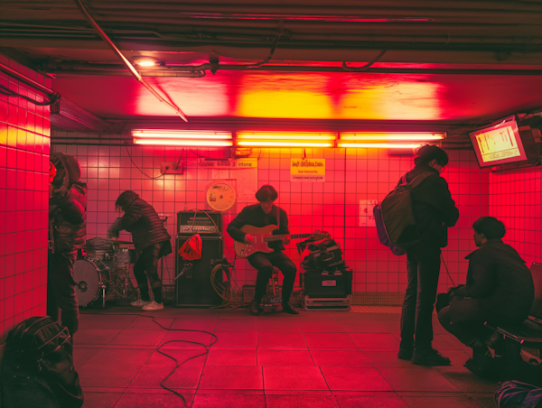 Subway Station Band Performance