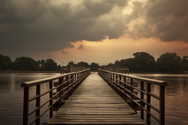 Tranquil Pier at Twilight