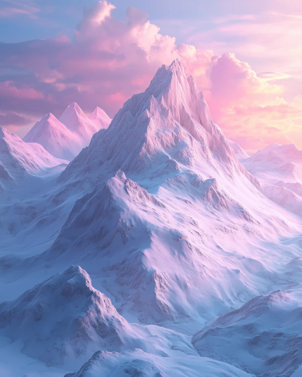 Dreamlike Mountain Range