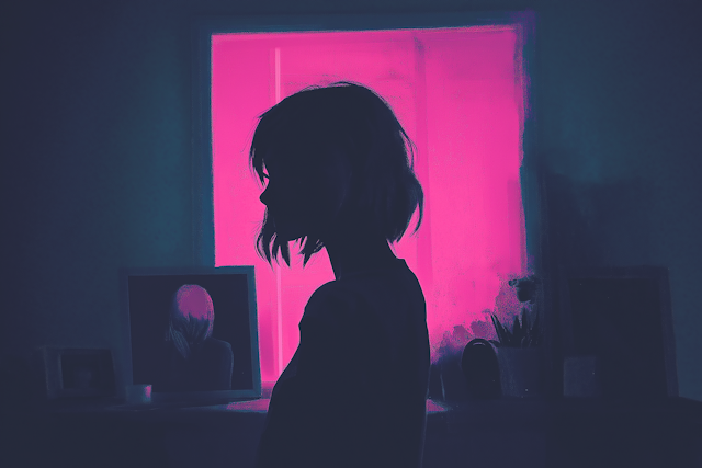 Silhouette in Pink