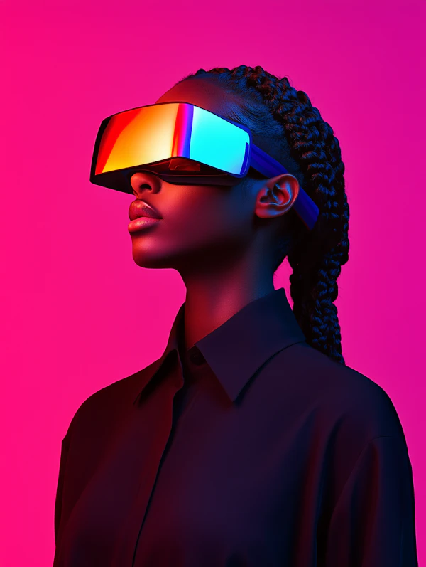 Futuristic Visor Portrait