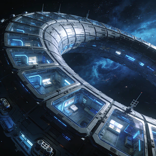 Futuristic Space Station