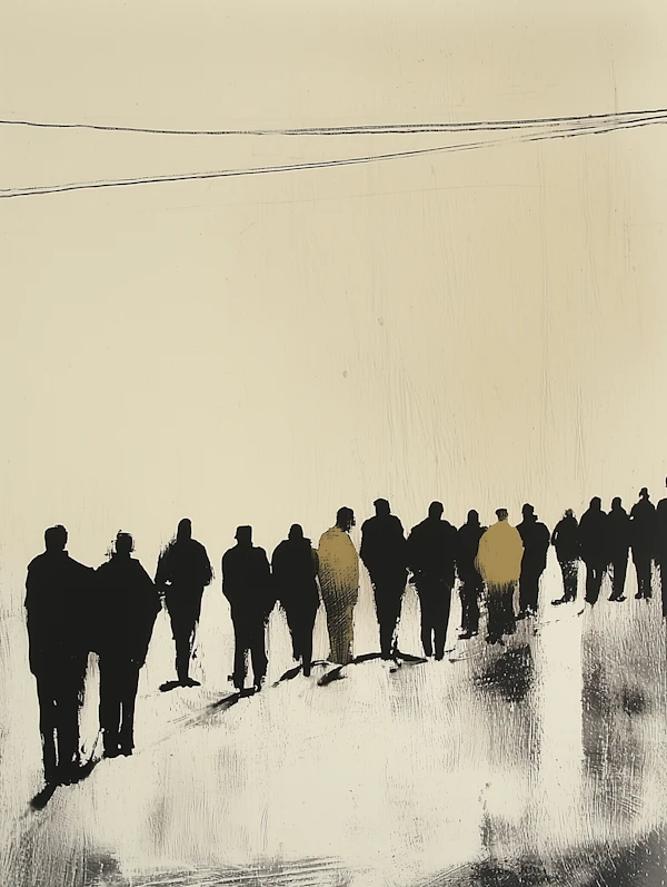 Silhouetted Figures Art