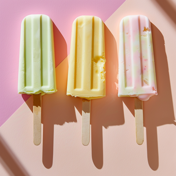 Trio of Ice Cream Popsicles