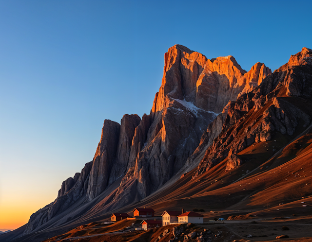 Sunset Mountain Landscape