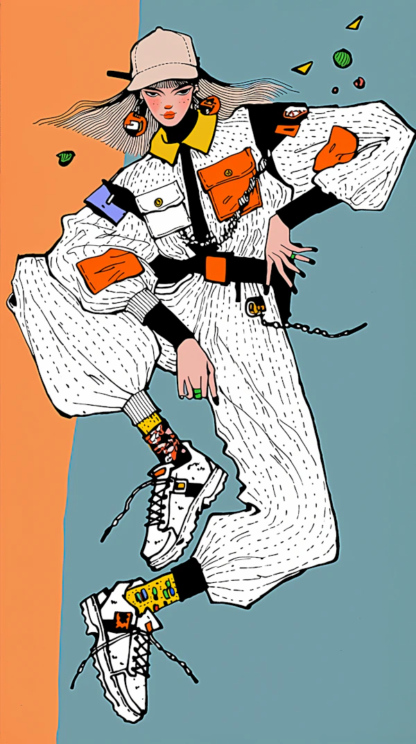 Stylish Streetwear Portrait