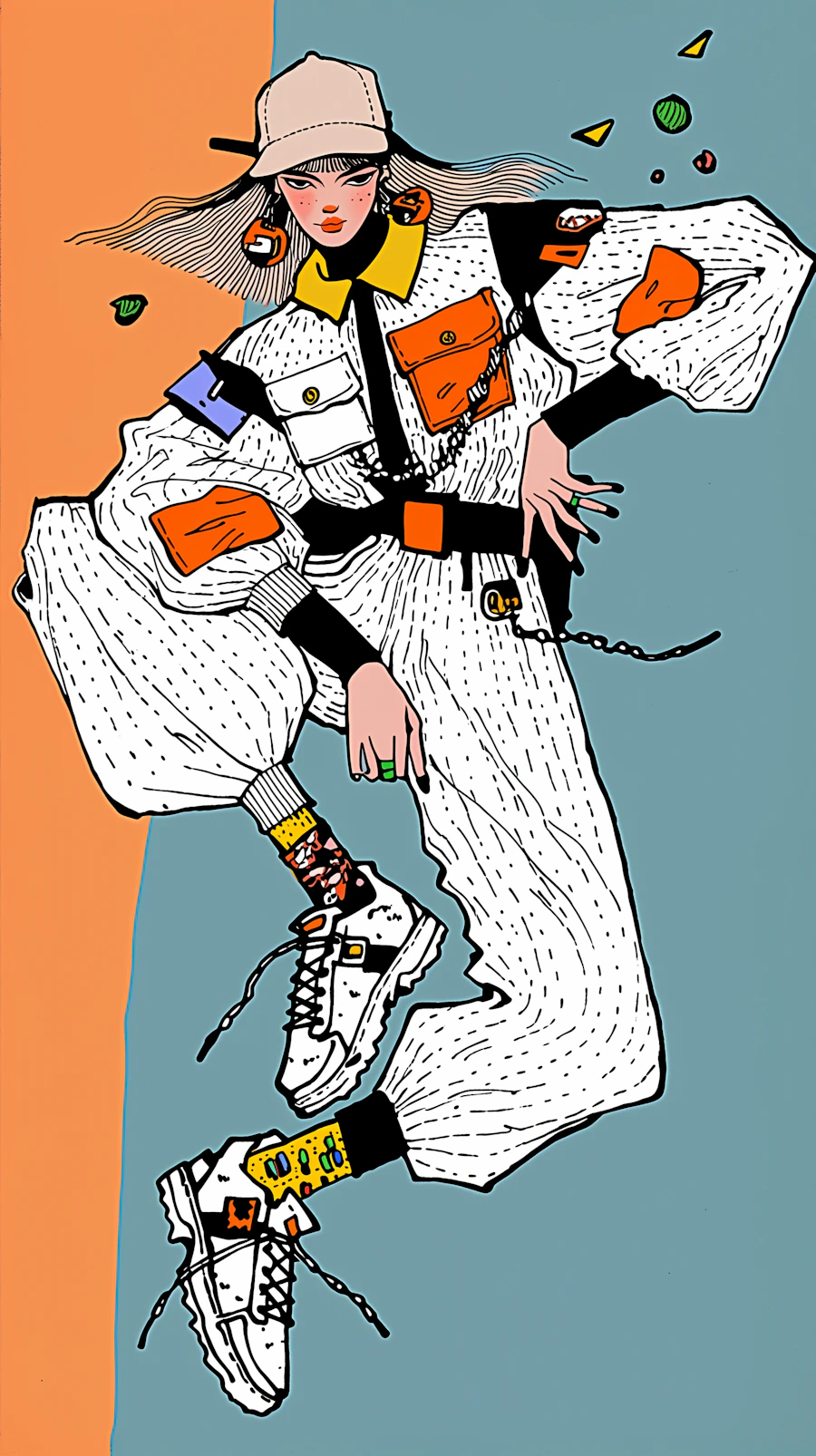 Stylish Streetwear Portrait