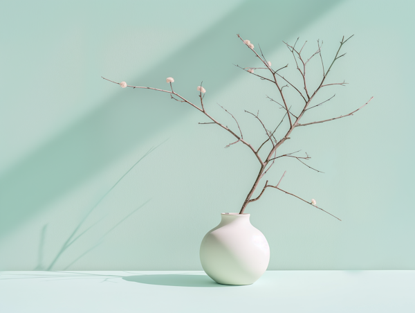 Serene Minimalist Vase Arrangement