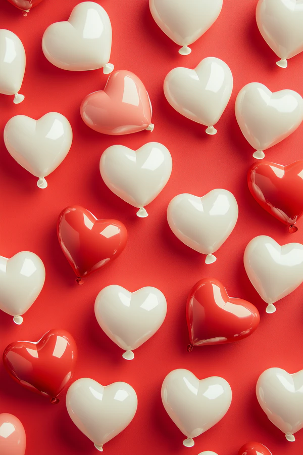 Heart Balloons Display