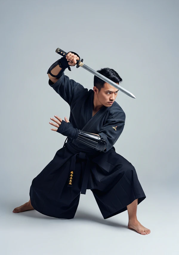 Martial Artist in Action